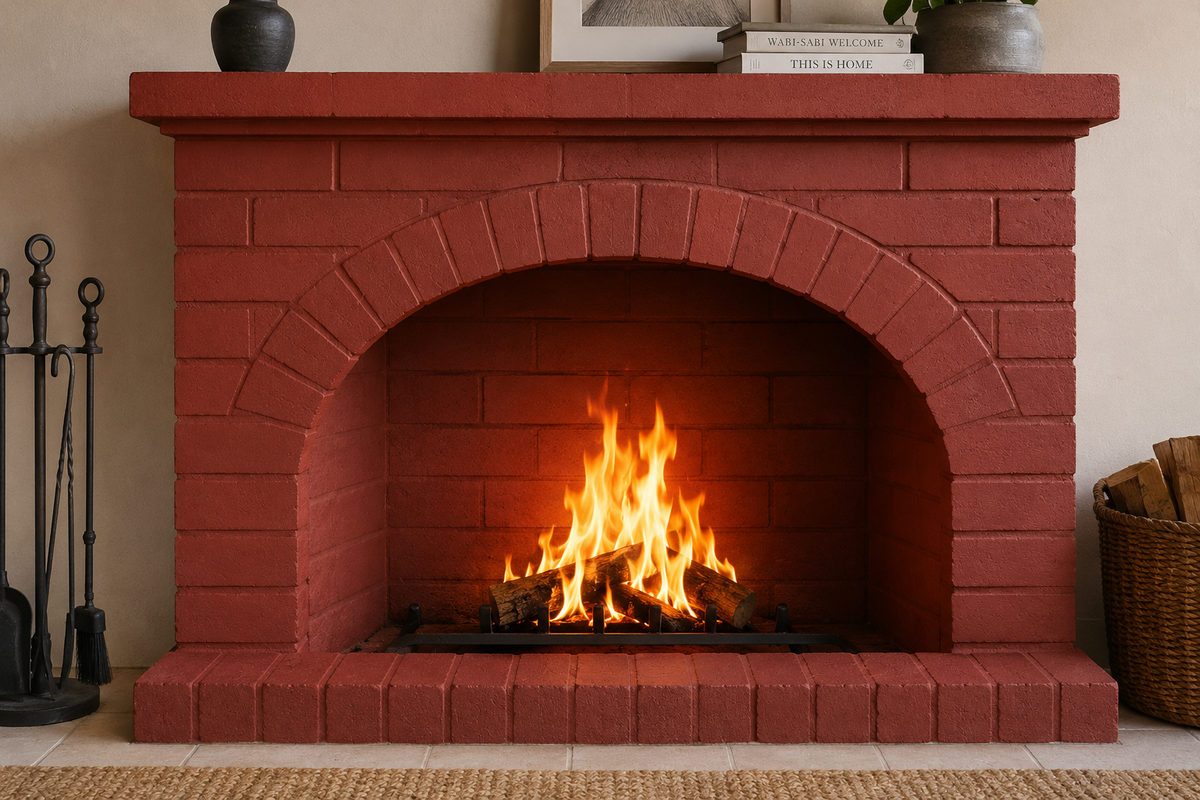 PITTURA PER CAMINETTI – Smalto Termoresistente per Pietre Refrattarie per INTERNI
