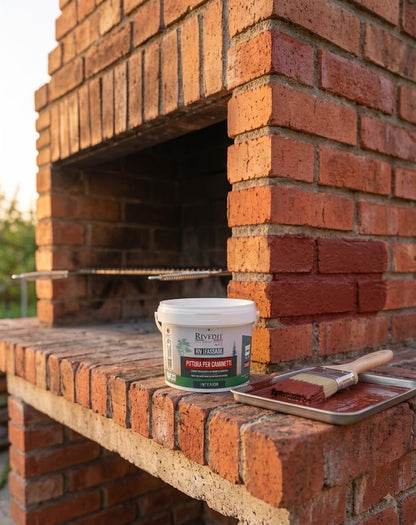 PITTURA PER CAMINETTI – Smalto Termoresistente per Pietre Refrattarie per INTERNI