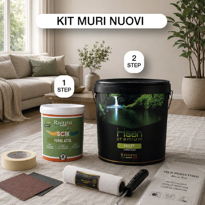 HSAN PREMIUM MATT– Idropittura LAVABILE Professionale per INTERNI