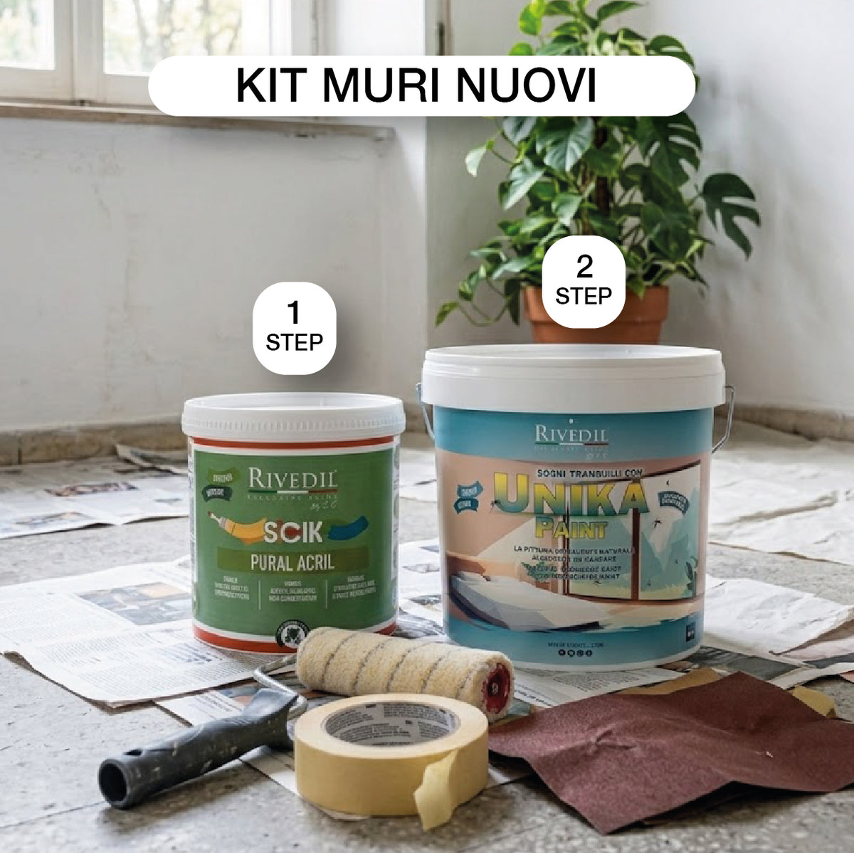 UNIKA PAINT - Pittura repellente contro le zanzare, per INTERNI ed ESTERNI