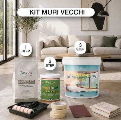 UNIKA PAINT - Pittura repellente contro le zanzare, per INTERNI ed ESTERNI