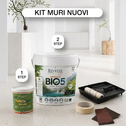 BIO 5 - Pittura LAVABILE e TRASPIRANTE per INTERNI