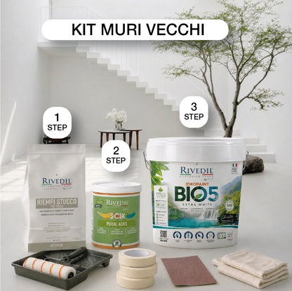 BIO 5 - Pittura LAVABILE e TRASPIRANTE per INTERNI
