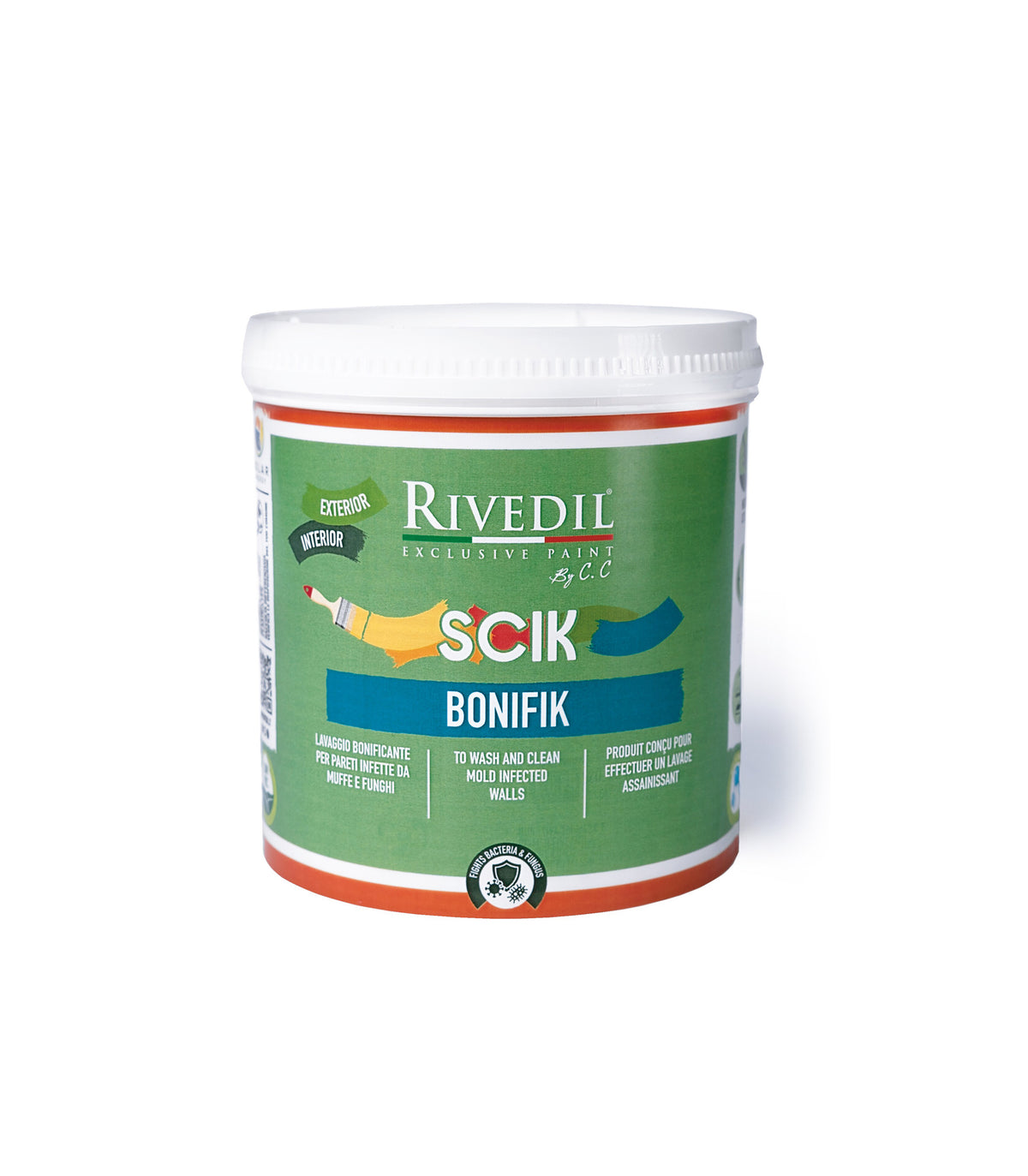 SCIK BONIFIK | Bonificante Antimuffa per Pareti, Interni ed Esterni 0,75 e 5 L
