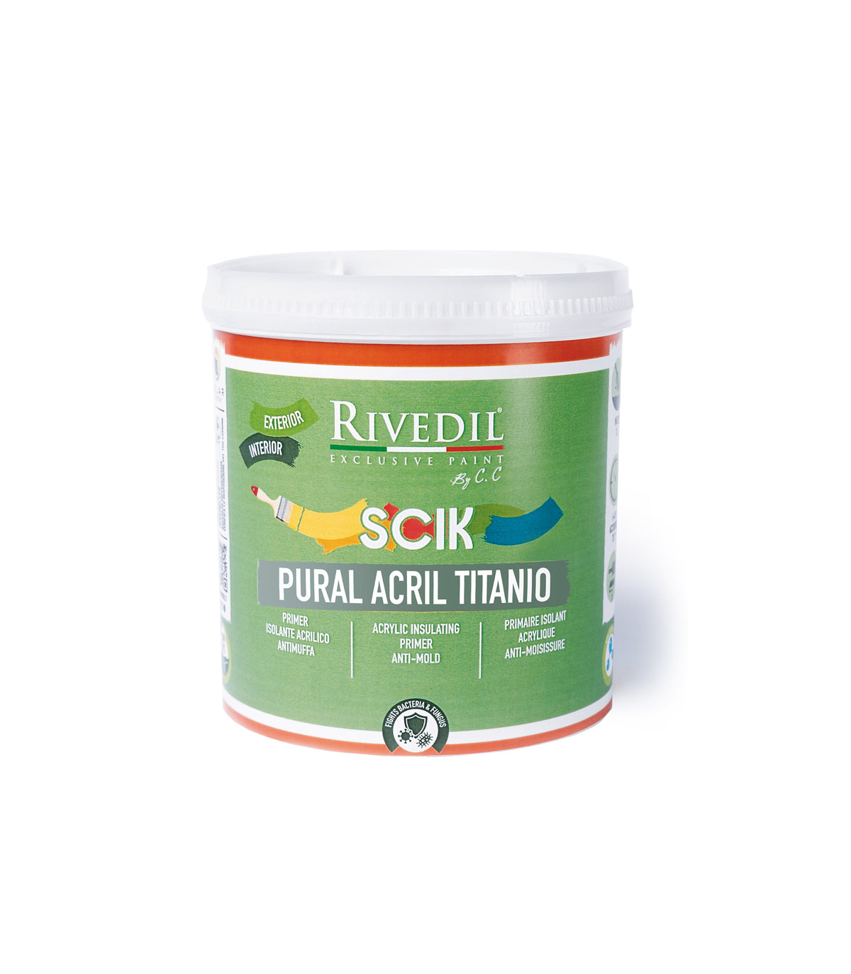 SCIK PURAL ACRIL AL TITANIO | Primer Isolante Superbianco per Cartongesso 5 e 10 L