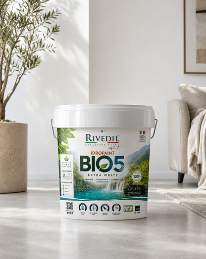 BIO 5 - Pittura LAVABILE e TRASPIRANTE per INTERNI