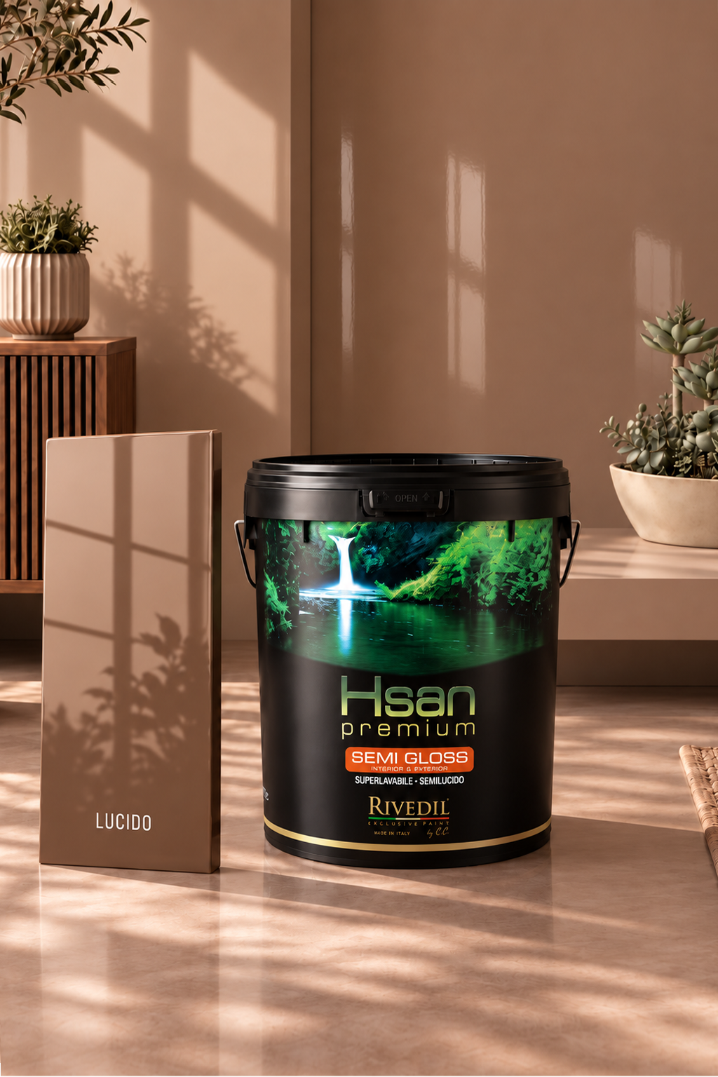 HSAN PREMIUM GLOSSY – Idropittura Lavabile Professionale per Interni