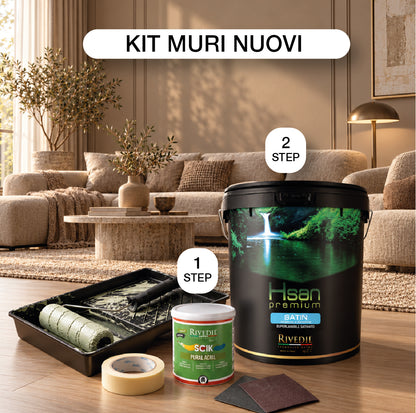 HSAN PREMIUM SATIN – Idropittura Lavabile Professionale per Interni