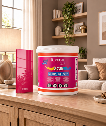 SCIK SICURO GLOSSY – Pittura SUPER-LAVABILE per INTERNI ed ESTERNI